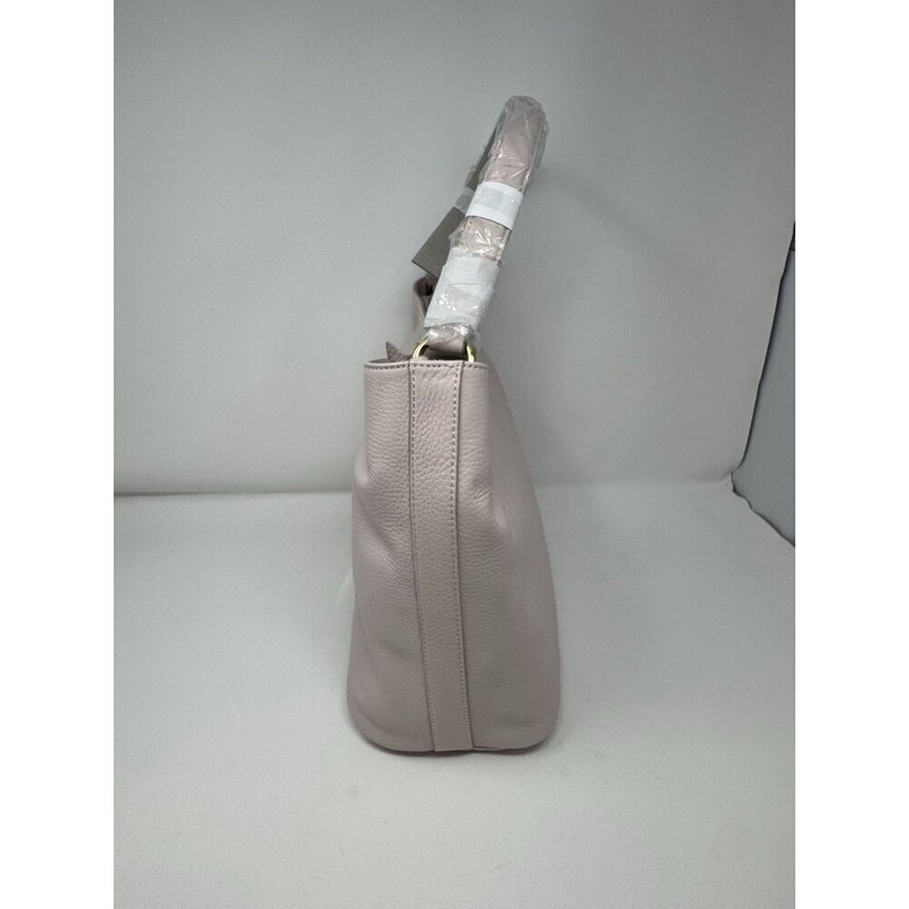 Isaac Mizrahi Live! Bridgehampton Leather Bucket Bag Purse Pink - Picture 5 of 15